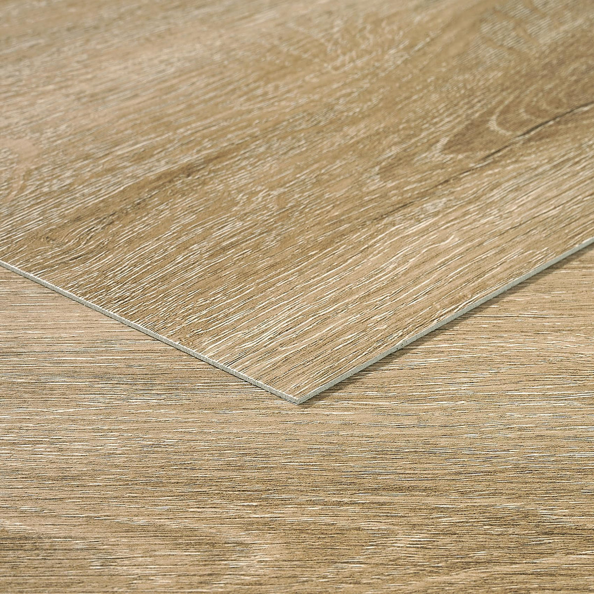 Livelynine Peel and Stick Floor Tile Light Wood Vinyl Flooring Sheet Waterproof Self Adhesive Natural Wood Laminate Flooring Sticky Wooden Floor Tiles for Kitchen Bedroom Living Room 12x12 4-Sheets