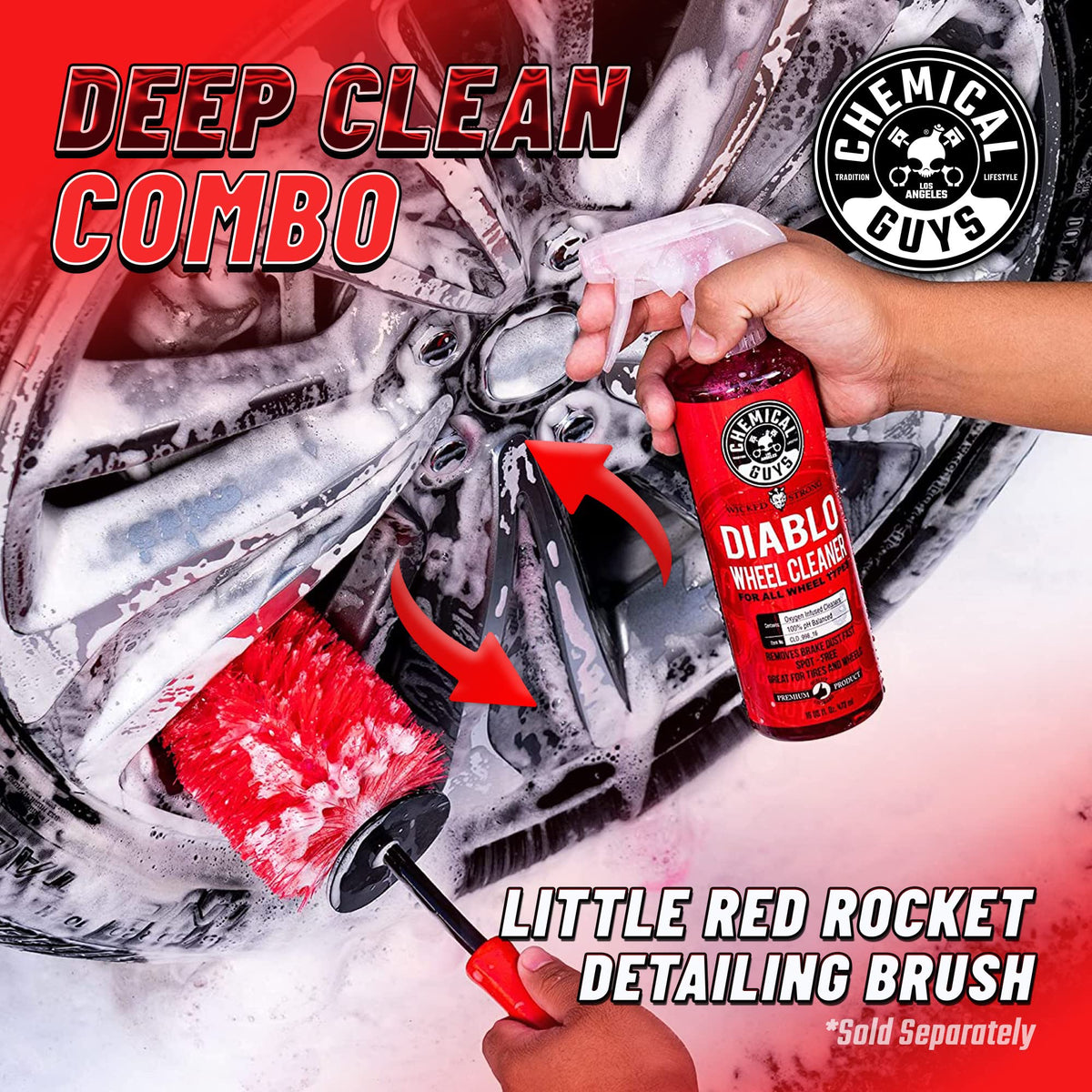 Chemical Guys HOL126L 8-Piece Arsenal Builder Car Wash Kit with Bucket, Dirt Trap, Lid, Wash Mitt, Air Fresheners and (3) 16 oz Car Care Cleaning Chemicals