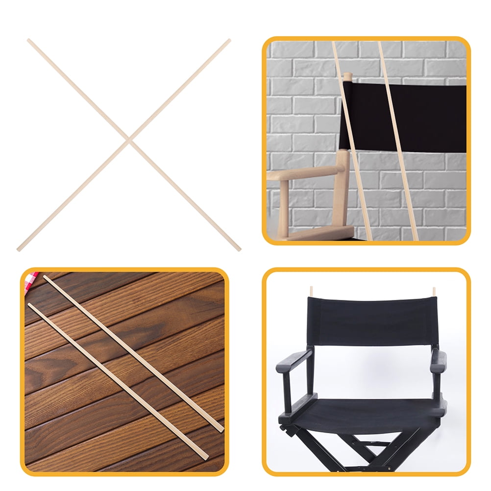 MIPCASE 6Pcs Dowel Rods for Makeup Artist Chair Canvas Replacement in Khaki for Home Users