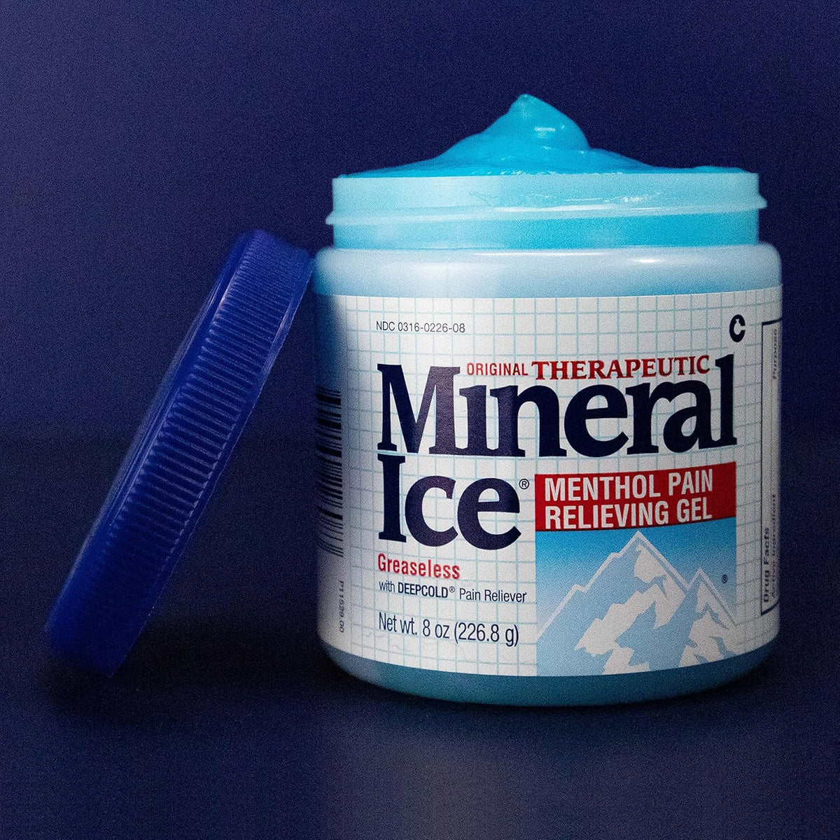 Mineral Ice Therapeutic Pain Relieving Gel, 8 Ounce