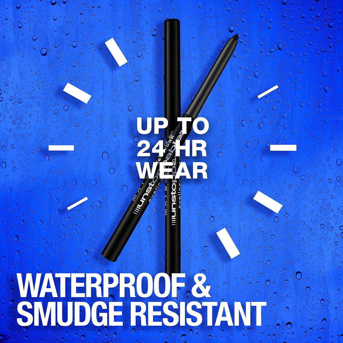 Maybelline Unstoppable Waterproof Mechanical Brown Eyeliner Pencil, Easy to Apply, Smooth Glide, Up to 24 Hour Wear, Cinnabar