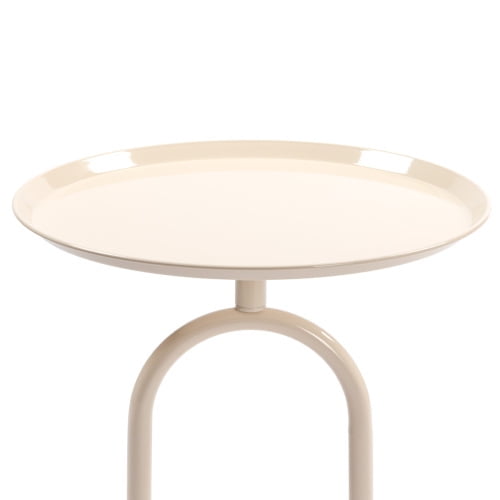 2pcs Lantern-shaped Metal End Table, Small Round Side Table 21.3'' Height Accent Pedestal Table for Living Room